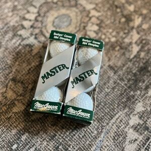 Mac Gregor Master made in USA 384 Golf Balls White - 6 Balls Vintage NEW
